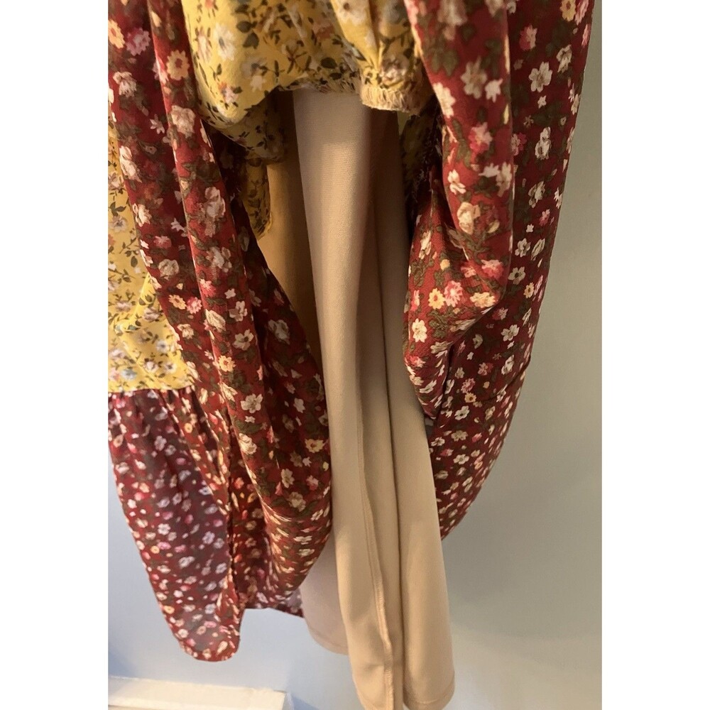 Staccato Josie Tiered Floral Print Multi Color Boho Dress Size Small - Picture 5 of 9